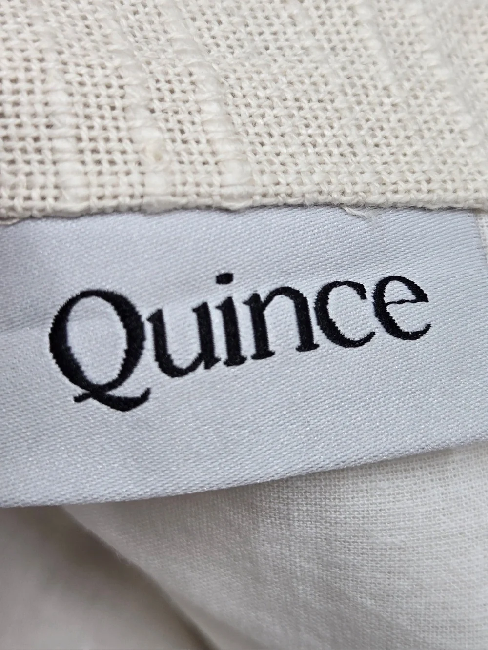 NWT QUINCE Set Of 2 48x84 Cotton Slub Curtains Natural 0863
